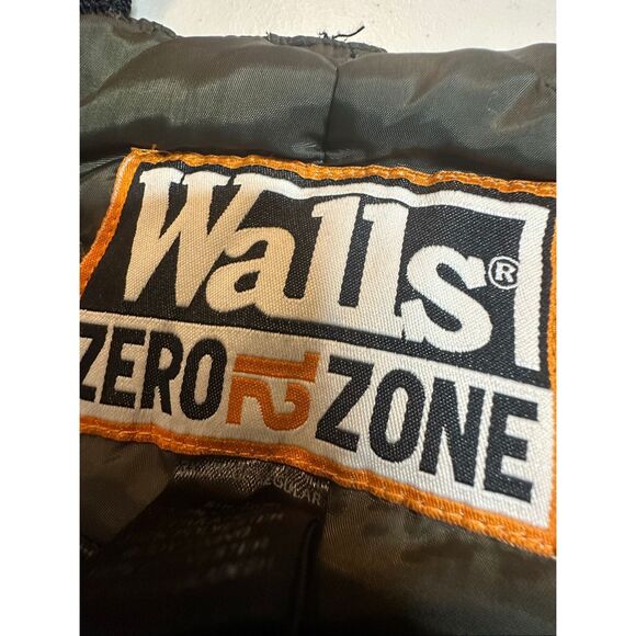 Walls Men's Black Insulated Duck Canvas Bibs Carpenter Jumpsuit Overalls Size 3X - Picture 5 of 6